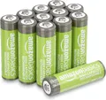 Amazon Basics 12er-Pack wiederaufladbare AA-NiMH-Batterien mit hoher Kapazität