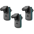 smart Power Zwischenstecker, 3er Set, Steckdose schwarz