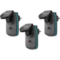 GARDENA smart Power Zwischenstecker, 3er Set, Steckdose, schwarz