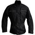 roleff Motorradjacke Reno mit Protektoren, 4 Taschen, 3 Belüftungslöcher schwarz L