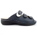 Finn Comfort Kos steel latte Pantolette Blau in Gr. 36 - 36