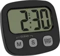 TFA Dostmann Digital Kurzzeitmesser Timer Stoppuhr Uhrzeit magnetisch schwarz