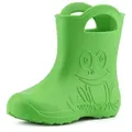 Ladeheid Kinder EVA Regenstiefel für Mädchen und Jungen LA-CA-01 Gummistiefel Kinder federleicht viele Farben grün 32-33 EU