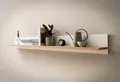 Wandboard HOME AFFAIRE "Salerno, modernes Wandregal, Wandhalter mit Ablagefläch, 180 cm breit", weiß (weiß, eiche evoke), B:180cm H:20cm T:20cm