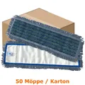 Wischmop MopKnight Mikrofaser Mop Borste 50 cm Karton 50 Stück, für ebene und strukturierte Böden bestens geeignet 10035