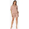 Schiesser Pyjama Selected Premium (2 tlg) Schlafanzug, Pyjama Set, Nachtwäsche orange M (38)