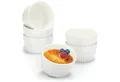 com-four Soufflée-Form Ragout Fin Schale - Creme Brulee Schälchen aus Keramik, (6-St), Ofenfeste Förmchen