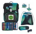 SCOUT Schulranzen Movie Star Neo Set 4-teilig Blue Pixel blau