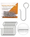 Metal Curtain Hooks for Curtains  Pack of 50 Drapery & Hanger S Hooks, Stainl...