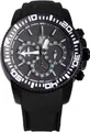 Light Time Armbanduhr Chronograph Herren Aluminium Schwarz L135BLK