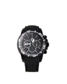 Light Time Armbanduhr Chronograph Herren Aluminium Silikonband Schwarz L135BLK