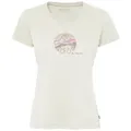 VAUDE T-Shirt Women's Cyclist T-Shirt V (1-tlg) atmungsaktives und schnelltrocknendes Radshirt weiß S (38)