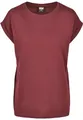 Urban Classics Damen T-Shirt Ladies Extended Shoulder Tee, T-Shirt mit überschnittenen Schultern, aus Baumwolle, erhältlich in vielen Farben, Redwine, 5XL