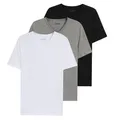 HUGO BOSS 3er Pack Herren T-Shirts Regular Fit V-Ausschnitt 100% Baumwolle Neu M