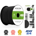 Gummiseil Expanderseil 5mm 20M UV Beständig Planenseil Schwarz