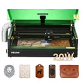 VEVOR Lasergravierer 20W Lasergravur-/Schneidemaschine Kameragehäuse 50x32cm