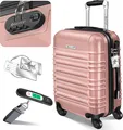 KESSER® Reisekoffer Hartschalen Koffer mit Zahlenschloss, Waage + Gepäckanhänger