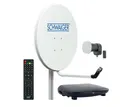 Schwaiger SAT5140HD SAT-Antenne (55 cm, Stahl, Single LNB, hellgrau)