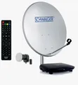 Schwaiger SAT5140HD SAT-Antenne (55 cm, Stahl, Single LNB, hellgrau) Neu