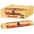 Toblerone – Schweizer Milchschokolade mit Honig- und Mandelnougat – 20 x 100g