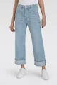 Bequeme Jeans "BAGGY straight", Gr. 38 - N-Gr, light blue net washed N-Gr
