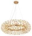 GLOBO LIGHTING Kronleuchter GLOBO Lighting Kronleuchter KATRINA DH 80x150 cm gold Luster Krone, Warmweiß