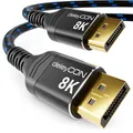 2m DisplayPort Kabel 1.4 DP Kabel 8K@60Hz 4K@165Hz UHD WQHD HDR Monitor Beamer