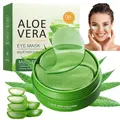Augenpads, 60 Stück Aloe Vera Augenpads gegen Augenringe, Eye Pad mit Aloe Ve...