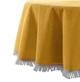 Wetterfeste Garten Balkon Terrasse Camping Weichschaum Tischdecke, Größe + Farbe wählbar (rund 160 cm, Gelb)
