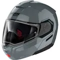 Nolan N90-3 Classic N-Com Klapphelm, schwarz-grau, Größe S für Männer
