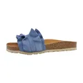 VERBENAS Rocio Serraje Volante Pantolette Blau