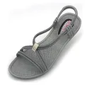 Siebi's Badeschuhe Damen • Tenno - Schwimmschuhe Badesandalen Frauen - fällt klein aus - schmaler Schnitt - grau,41