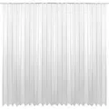 Gardine Kräuselband Transparent 300 x 175 cm ( Breite x Länge ) in weiß, mit beschwerten Abschlußband - Weiß