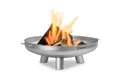 BBQ-Toro Feuerschale Edelstahl Feuerschale Ø 70 cm, Silber, Outdoor Dreibein Feuerstelle, (1-St), Hitzebeständig