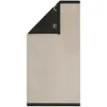 Cawö Handtücher Lifestyle Splash Doubleface Duschtuch 70x140 cm | leinen-basalt - beige;schwarz