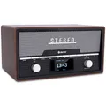 DENVER MDA-525DW Retro Mikro HiFi Anlage - DAB+ & FM Radio - CD-Player - Bluetooth - USB-Anschluss - AUX-Eingang - Weckerfunktion - Kompakte Stereoanlage im Holz Design