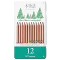 Tombow Ki-Monogatari Eco Farbstift, praktischer Metalldose, PEFC zertifiziert, wachsbasiert, 12er Set [CB-RS-12C]