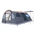 Skandika Tunnelzelt Gotland 5 Sleeper Protect | Camping Zelt für 5 Personen, eingenähter Zeltboden, mit dunkler Schlafkabine schwarz beschichtet, Wassersäule 5000mm | Zelte, Familienzelt, Campingzelt