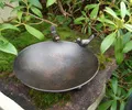 Vogeltränke  Vogelbad Vogel-Futterstelle Eisen massiv bronzefarben 22