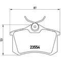 BREMBO Bremsbelagsatz Scheibenbremse hinten für VW Golf V 1.4 16V 1.6 Skoda