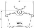 Bremsbelagsatz hinten BREMBO P 85 020