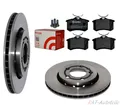 2xBremsscheiben 256 mm +Brembo Beläge Satz HA OCTAVIA (1U2) OCTAVIA Combi (1U5)