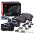 BREMBO BREMSBELÄGE HINTEN FÜR VW GOLF 4 5 6 JETTA PASSAT B3 B4 B5 POLO 6N 9N 6R
