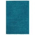 Vimoda Hochflor-Teppich Shaggy Türkis, Rechteckig, Höhe: 30 mm, Langflor Läufer Einfarbig Modern Wohnzimmer blau Rechteckig | 200 cm x 280 cm x 30 mm
