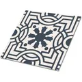 Tulup PVC Fliesen Selbstklebende 30 cm x 30 cm Set von 9 Klassische Klebefliesen Vinyl Bodenfliesen Klebefliesen für Küche Exotisches Muster