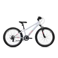 S’COOL Xroc Mountainbike 24 Zoll, 6-Gang Shimano Kettenschaltung, Alu-Hardtail, für Alltag & Gelände, Kinder 8–12 J., Farbe: Sky Grey/Neon Orange
