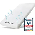 Babymatratze Pur, Babymatratze für Babybett, Baby Matratze, Ehrenkind, 10 cm hoch, (gratis Versand, Härtegrad (Weich - Mittelweich), Belastbarkeit: 55 kg 90 cm x 180 cm x 10 cm