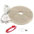 LED Band mit Schalter, 5050 Led Lichtleiste, 220V, 10M, IP65, Warmweiß
