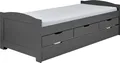 Inter Link Funktionsbett LENA 10C Grau Massivholz