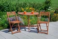 MX Gartenmöbel Porto 3tlg. Holz Terrassenmöbel Balkonmöbel Esstisch Holzmöbel